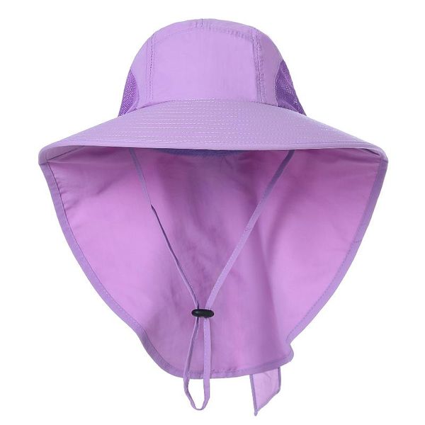 

cycling caps & masks women wide brim sun hat with neck flap for travel camping hiking boating fishing sunproof, Black