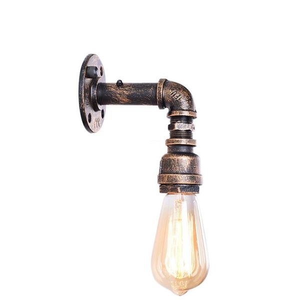 

american vintage wall lamps industrial bedside lamp retro loft wall lights steam water pipe light sconce home living room decor