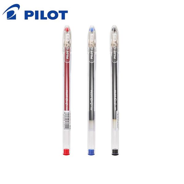 

gel pens 3pcs pilot bl-g1-5t quick dry neutral pen 0.5mm full needle tube test signature large capacity,transparent and simple
