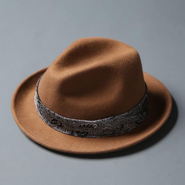 

berets men's hat winter warm 100% wool vintage fedora women autumn gentleman anglish ribbon jazz lm09, Blue;gray