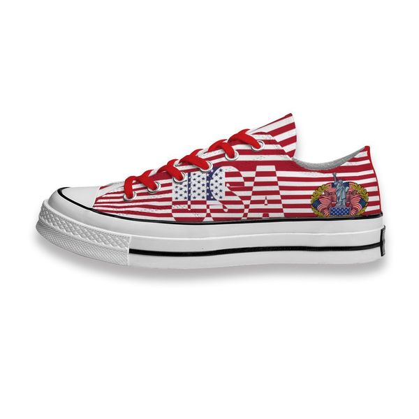 

custom printed sho red stripe usa flag liberty sneakers low mens womens skateboard sport footwear diy trainers canvas casual shoe