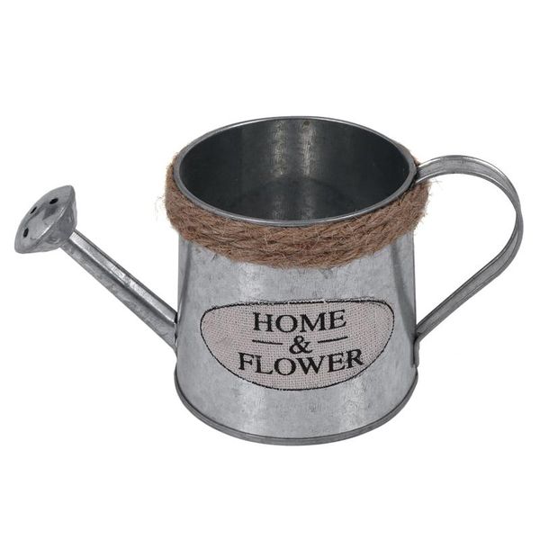 

vases vintage succulent planting pots handicraft watering flower pot iron art bucket home balcony decoration