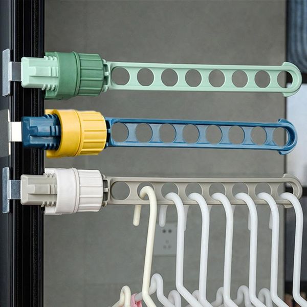 

hangers & racks 1pc window frame clothes drying rack wall mounted hanger for balcony travel portable hanging rail