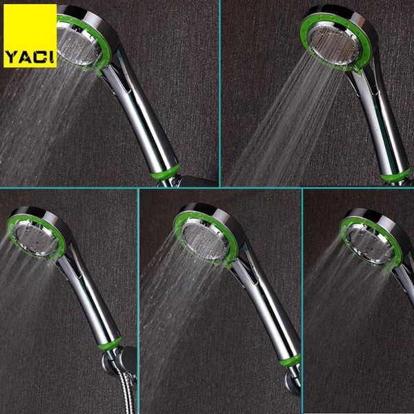 

bathroom shower heads 300 hole pressure sprinkler head water saving chrome plated round 5 kinds of way set