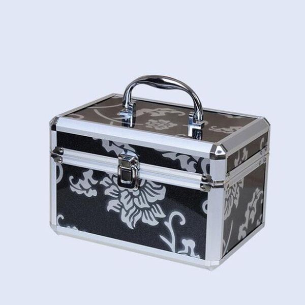 

cosmetic bags & cases 2021 patent leather bag waterproof storage box professional beautician tool suitcase