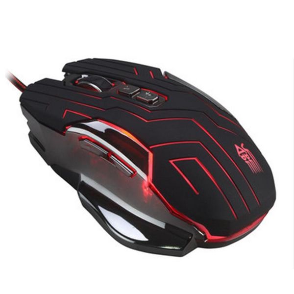 

x10 led usb wired optical game mouse gaming adjustable pc lap8 buttons