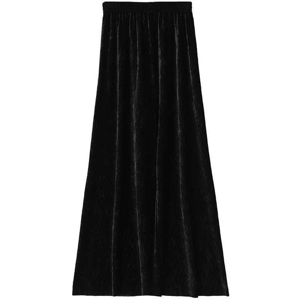 

vanovich velvet casual autumn and spring women wide leg pants solid color fashion high waist long female 210615, Black;white