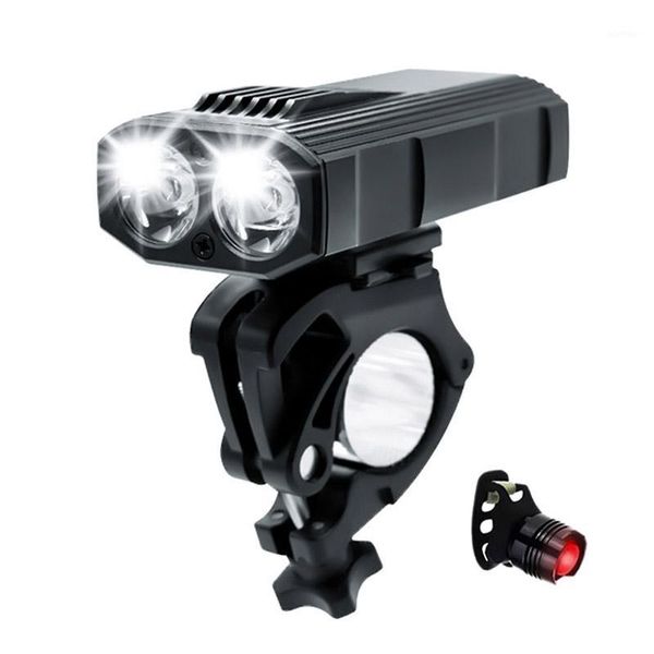 

bicycle light usb rechargeable 3000mah bike light cycling mtb headlamp led flashlights waterproof camping portable lanterns1