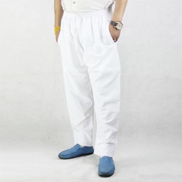 

eid mubarak muslim prayer arab women pant dubai elasticity breathable trousers islam tradition casual wear for, Black