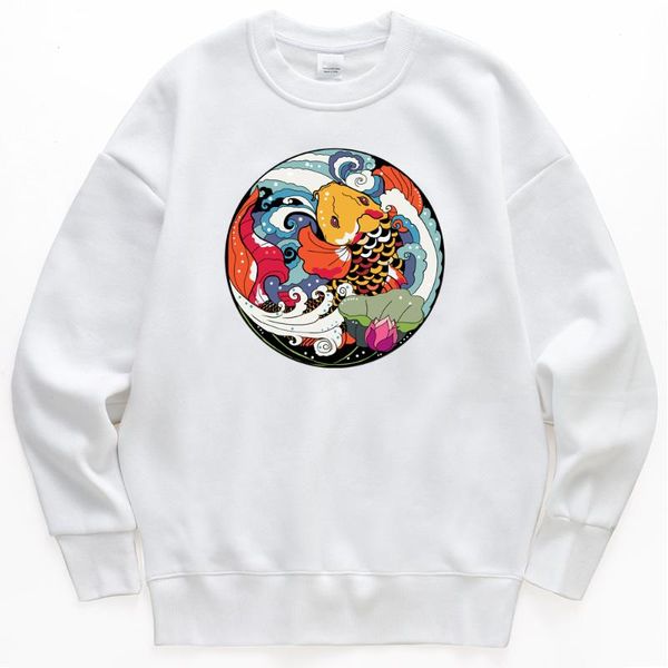 

women's hoodies & sweatshirts colorful pattern depiction women sweatshirt fleece pullover hip hop fashion crewneck womens clothing, Black