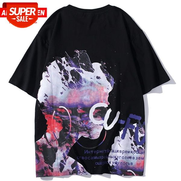 

aelfric eden 2020 streetwear t shirt men futuristic robot print tshirt hip hop loose short sleeve summer casual cotton male #3u0i, White;black