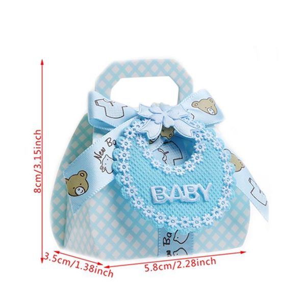 

gift wrap 12pcs candy boxes with ribbon for baby shower christening party favor diy