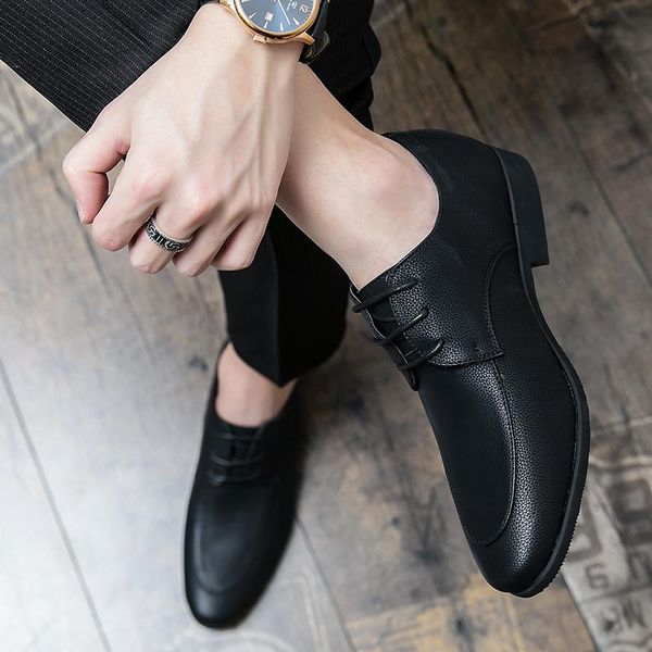 

dress shoes lether italian fashion piergitar men trainers casual man black for leather summer stylish skin wear formal male