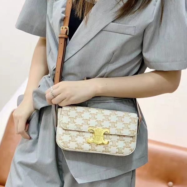 

designer bag women's 2021 new versatile armpit lock small square single shoulder slung club bag lisa the same fashion qgtq