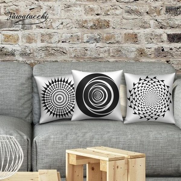 

cushion/decorative pillow fuwatacchi geometric pattern print cushion cover mandala cycle covers for home sofa chair decor throw pillowcases