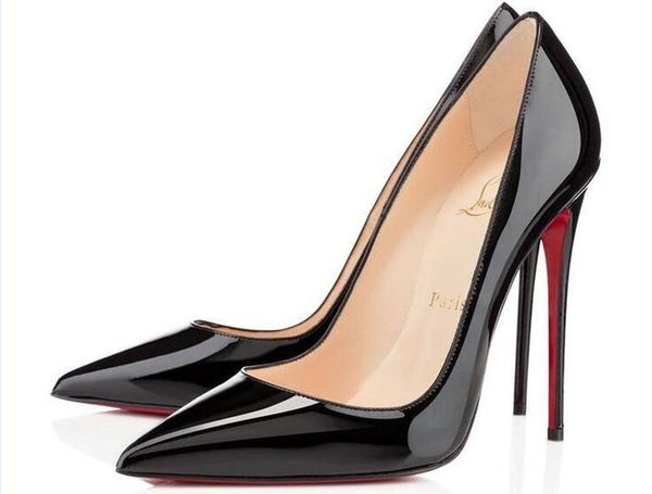 

2021 luxury genuine leather woman shoes high heels pumps thin high heel shoes luxery women big size, Black