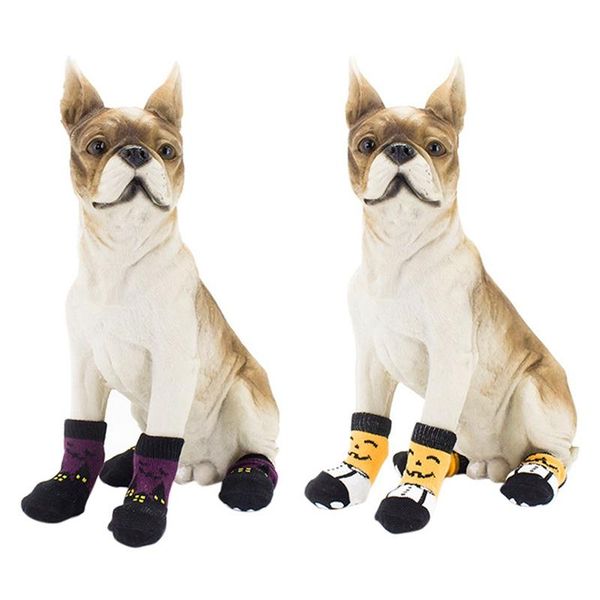 

dog apparel halloween pet bat socks cotton material soft skin-friendly non-slip gift