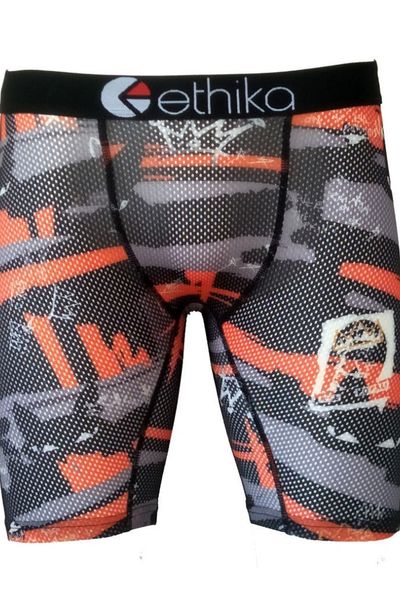 

2.596ethika mens boxers underwear designer breathable panties male ice silk boxer long shorts sport man tight underpants for men y200414, Black;white