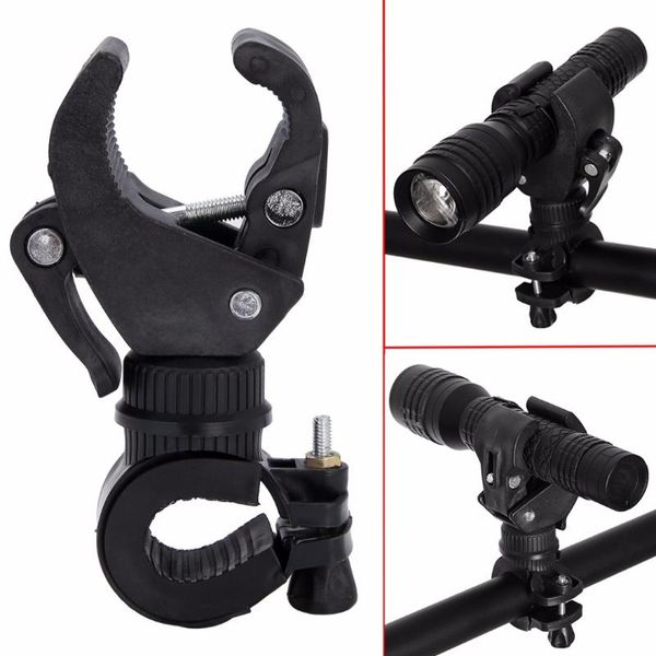 

bike lights adjustable bicycle holder 360 degree rotation bracket clip mount clamp