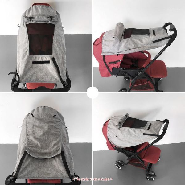 

stroller parts & accessories baby sun shade with mesh net washable universal shield storage bag easy to carry for care1
