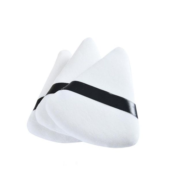 

sponges, applicators & cotton 1/2pcs white triangle velvet powder cosmetic puff beauty sponge bigger in wet foundation makeup tools 11*9.5cm