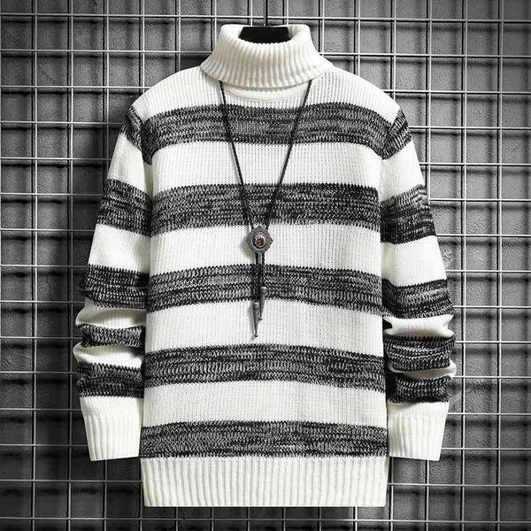 

autumn winter new style long-sved high neck sweater casual men's pullover, Black