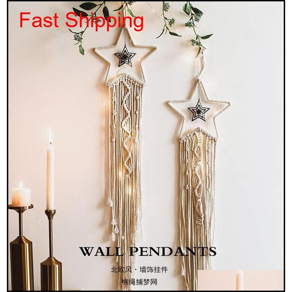 

2020 nordic boho hand-woven star tapestries ornaments christmas gift for children room farmhouse home decor m qylvpj bdefashion, Silver