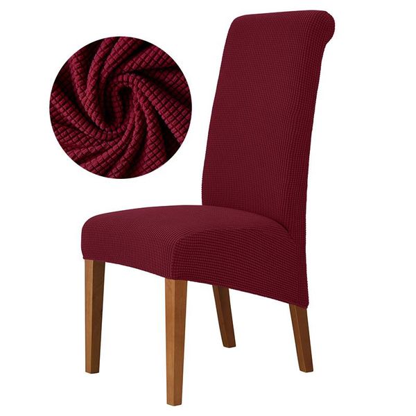 

chair covers jacquard xl dining cover extra large elastic stretch case for chairs spandex long back slipcover kitchen