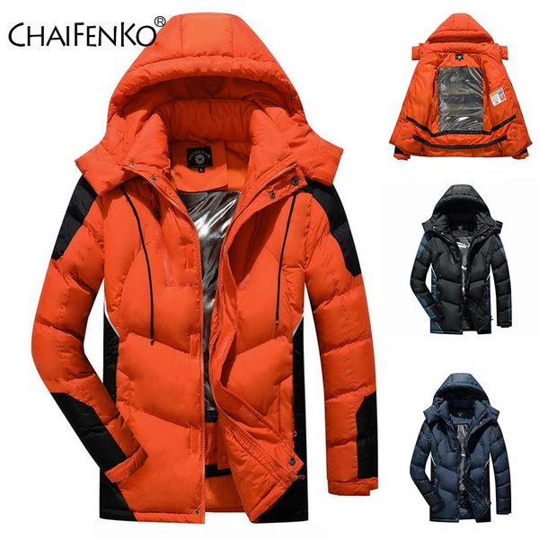 

men's down & parkas men winter warm thick long 2021 waterproof hooded jacket coat autumn outwear fashion casual, Black