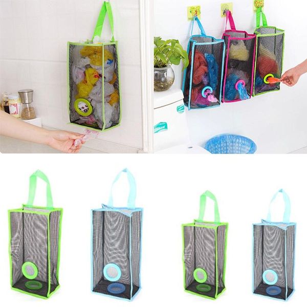 

hanging baskets mesh garbage bag storage packing pouch shopping bags gadget