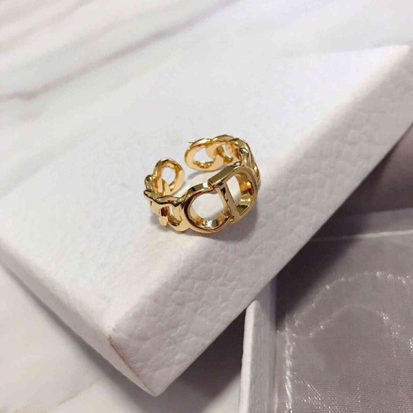 

70% off / new letter ring simple opening hand decoration personality fashion women anga, Silver