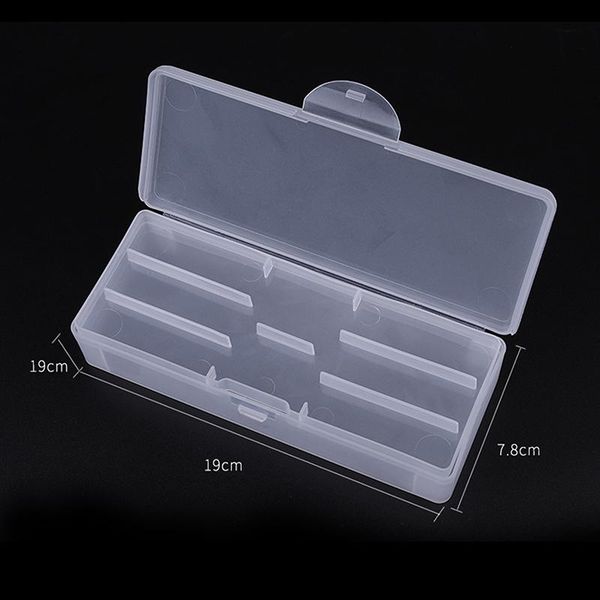 

storage boxes & bins 1pc rectangle double-layer nail art tool empty box tweezers clippers pens polishing buffer files plastic container