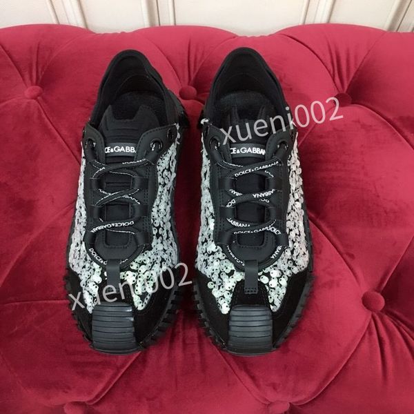 

dg nwt designer boots pyramid shape rivet white graffiti shoes for mens and women casual luxury shoe flats sneaker big size many style top, Black