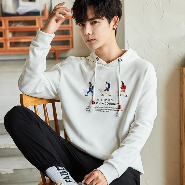 

2021 new camouflage hip hop men hoodie autumn cotton black male sweatshirt soft grey hooded pullovers harajuku streetwear coat 4v3b