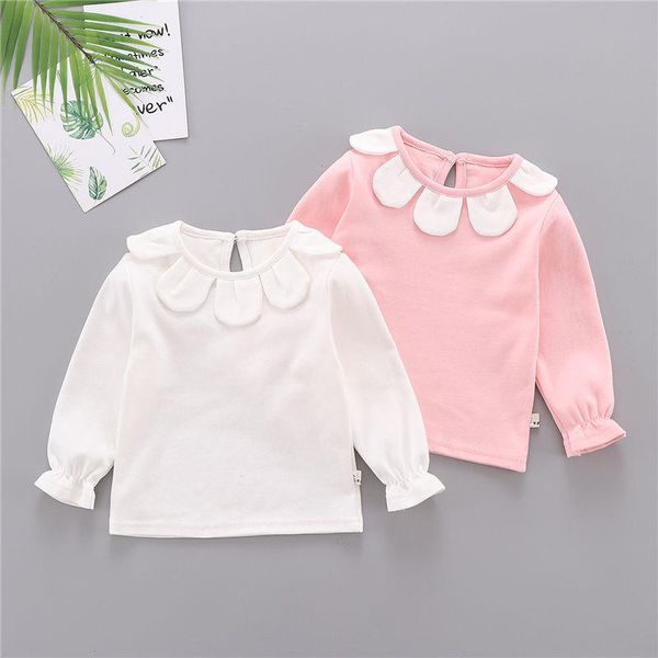 

shirts girls blouses cotton children spring autumn baby girl blouse kids clothes shirt long sleeve infant toddlers school, White;black