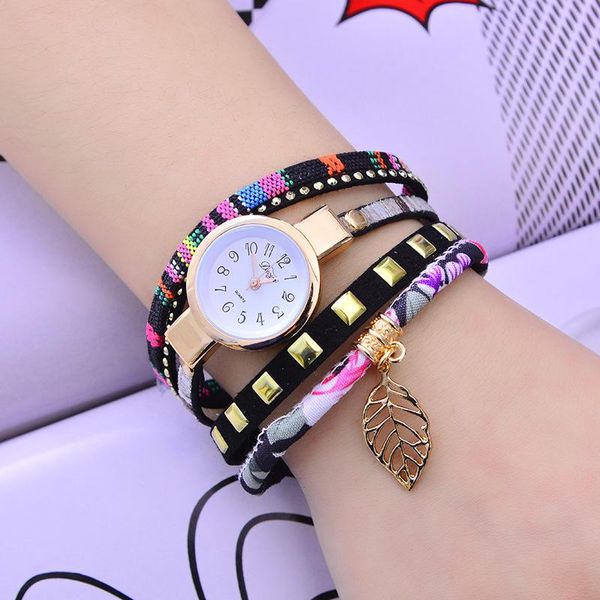 

charm bracelets fashion jewelry leaf retro bohemia ladies bracelet for women, Golden;silver