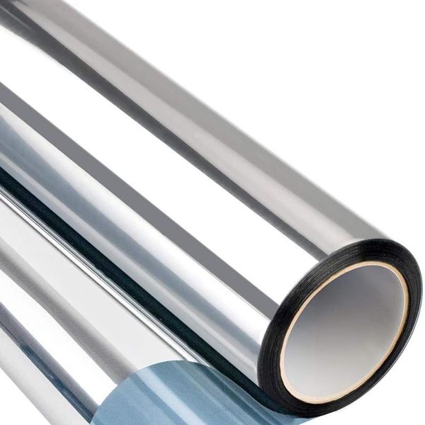 

window stickers reflective film adhesive anti 99% uv mirror privacy quick installation