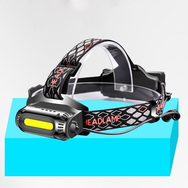 

headlamps cob headlamp waterproof led light bike bicycle cycling warning headlight head lamp