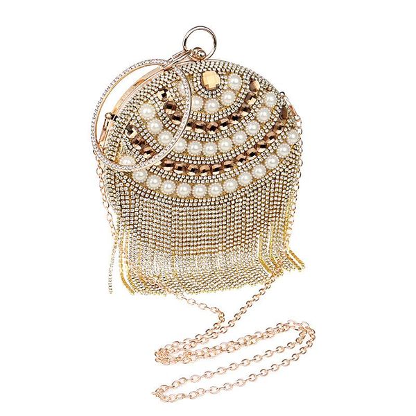 

evening bags european and american fashionable tassel female bag exquisite water diamond socialite outfit luxurious banquet b
