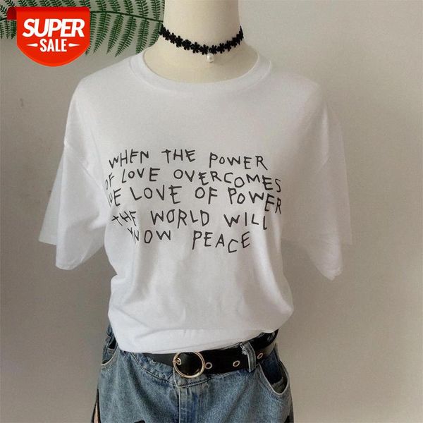 

sunfiz YF Streetwear Letter Oversized T Shirt Women Shirt 2020 Summer Harajuku T-Shirt Female Tops Tee Ladies Loose Tshirt #LY5o, White