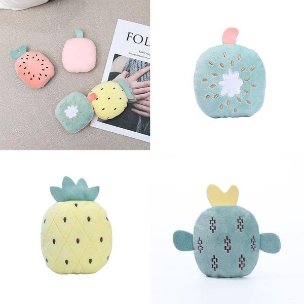 

cat toys kiwi for animals fruit vegetable pets puppy dog chew sounding pineapple dolls squeak plush