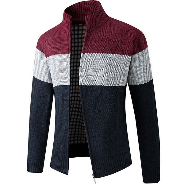 

men's jackets fashion knitted jacket, Black;brown