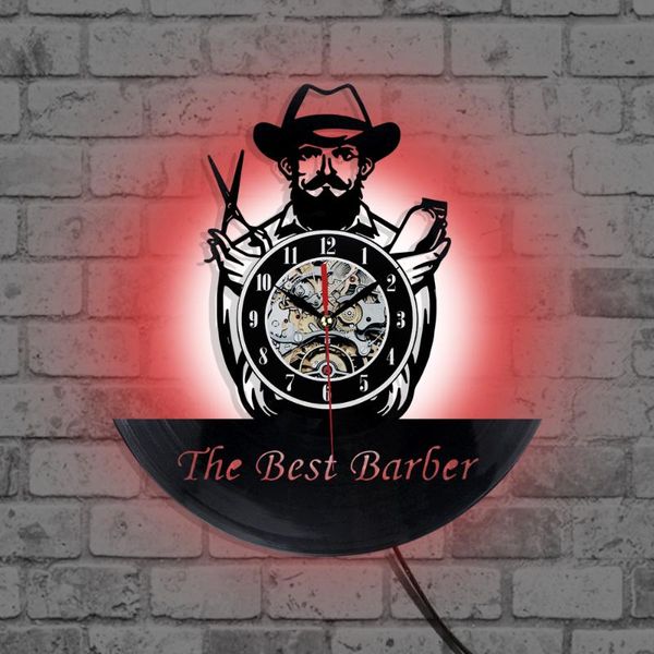 

wall clocks record clock in the barber for school classroom home decor watch 2021