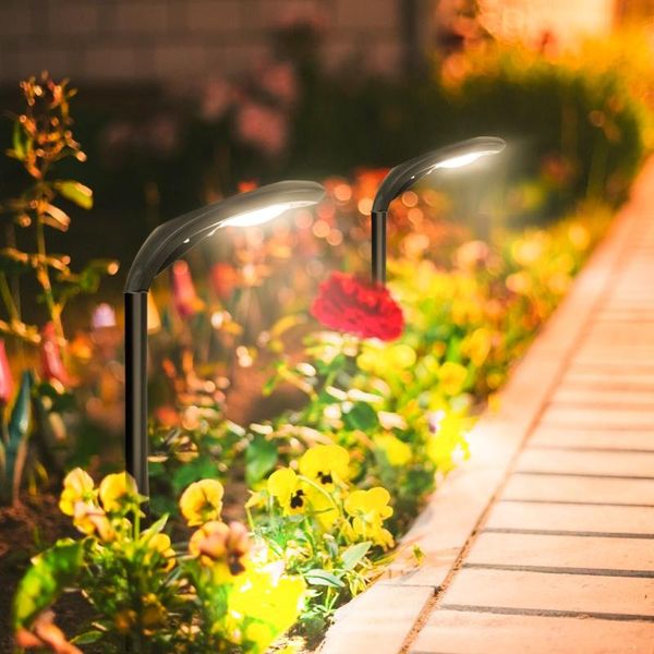 

solar lamps 2pcs led lawn light waterproof control spike lamp for pathway