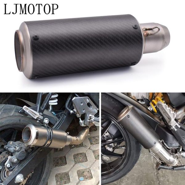 

motorcycle exhaust system 2021 escape modified carbon fiber moto for triumrh 675 street triple america bonneville t120