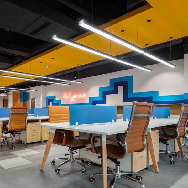 

downlights led office pendant lamp strip light 60cm/90cm 18w 24w 28w 30w rectangular hanging line long workshop lights