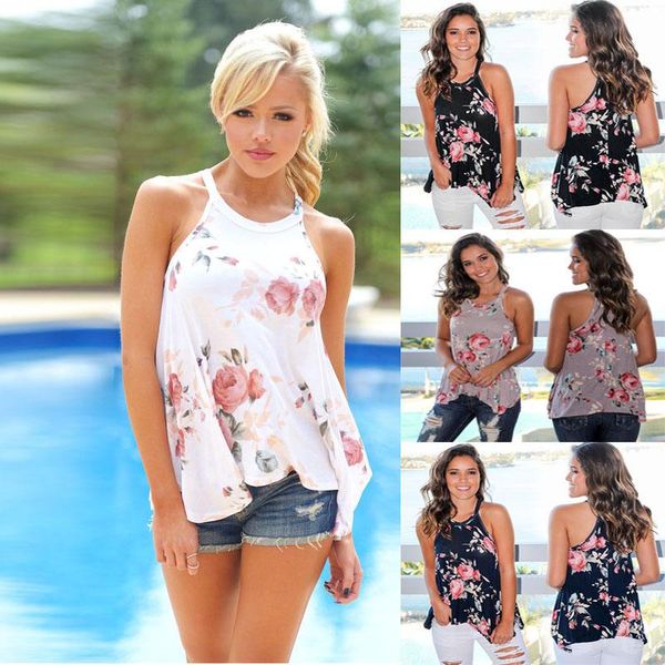 

women's t-shirt s-3xl summer 2021 casual women sleeveless printed loose shirt plus size clothing off shoulder knitted, White