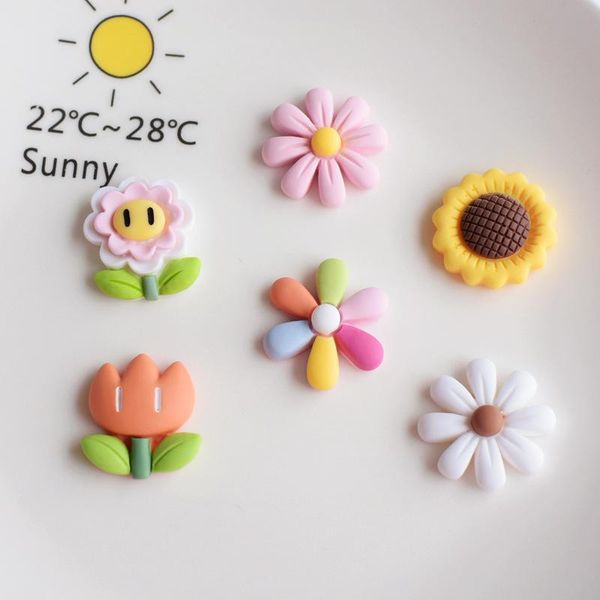 

2021 cute flowers modeling hair rope hairpin phone case cooking home decor diy resin accessoires 7 styles optional