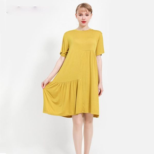

maternity dresses women's dress style short sleeve large size loose for pregnant women pregnancy clothes, White