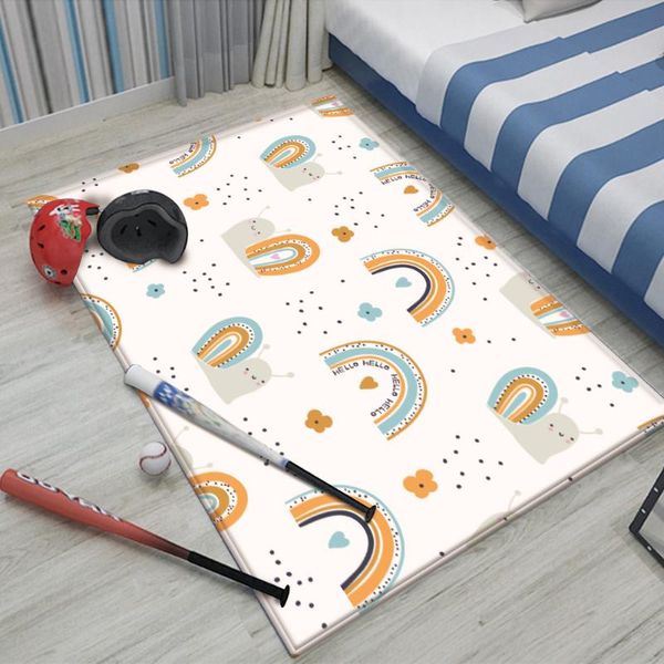 

carpets real alfombra rug children flannel non-slip carpet cute animal pattern for baby play rectangle children's the in room